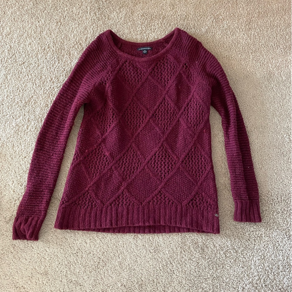 American Eagle cable knit sweater